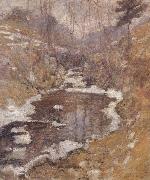 John Henry Twachtman Hemlock Pool USA oil painting artist